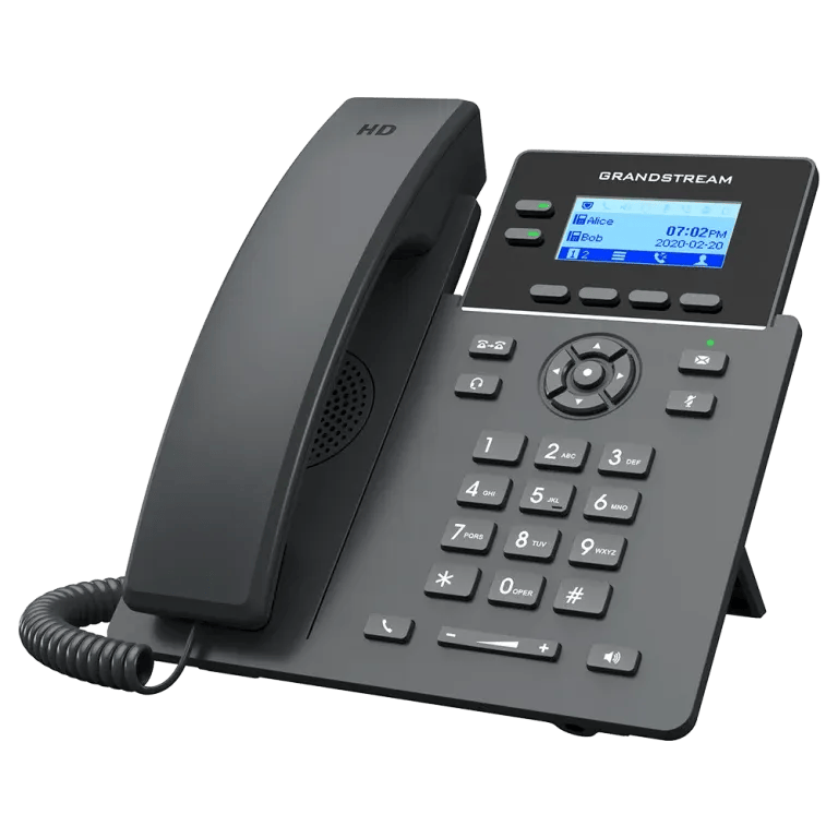 Teléfono IP de escritorio esencial Grandstream GRP2602